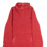 THE NORTH FACE Womens Fleece Jacket Red Knit S