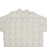 NATURAL ISSUE Mens Hawaiian Shirt Grey Crazy Pattern XL