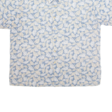 COOKE STREET Mens Hawaiian Shirt Blue Floral XL
