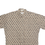 PIERRE CARDIN Mens Shirt Brown Diamond XL
