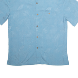 JOE HARLIN Mens Shirt Blue Crazy Pattern XL