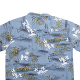 PALMWAVE Mens Hawaiian Shirt Blue Crazy Pattern 2XL