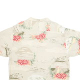 BUNGALOW BRAND Mens Hawaiian Shirt Beige Floral XL