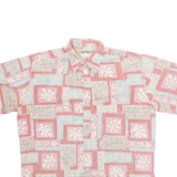 COOKE STREET Mens Hawaiian Shirt Red Crazy Pattern M