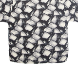 PIERRE CARDIN Mens Shirt Black Crazy Pattern XL