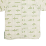 DICK IDOL Mens Shirt Green Crazy Pattern M