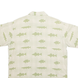 DICK IDOL Mens Shirt Green Crazy Pattern M
