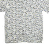 CRAZY HORSE Mens Shirt Grey Spotted M