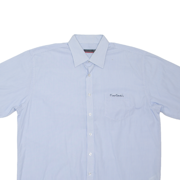PIERRE CARDIN Mens Shirt Blue Pinstripe 2XL