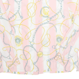 Womens Printed Blouse Pink Long Sleeve Crazy Pattern L