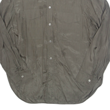 Sheer Womens Blouse Green Long Sleeve UK 10