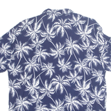 Womens Printed Blouse Blue Floral 2XL