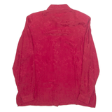 LINEAV Womens Printed Blouse Red Long Sleeve Floral XL