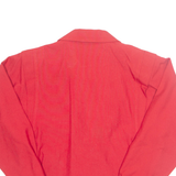Womens Blouse Red V-Neck Long Sleeve M