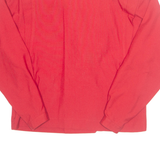 Womens Blouse Red V-Neck Long Sleeve M