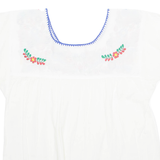 Womens Printed Top White Floral M