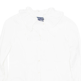 RALPH LAUREN Womens Shirt White Long Sleeve UK 8
