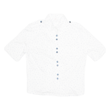 Womens Printed Blouse White Spotted M