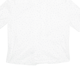 Womens Printed Blouse White Spotted M