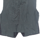 Womens Waistcoat Black V-Neck Sleeveless M
