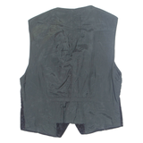 Womens Waistcoat Black V-Neck Sleeveless M