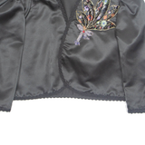 Womens Blouse Black 3/4 Sleeve L