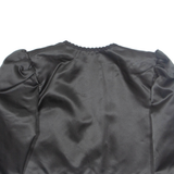 Womens Blouse Black 3/4 Sleeve L