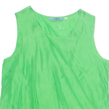 Womens Vest Green Sleeveless L