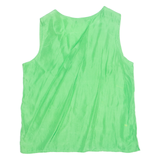 Womens Vest Green Sleeveless L