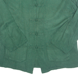 Womens Blouse Green Long Sleeve S