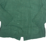 Womens Blouse Green Long Sleeve S