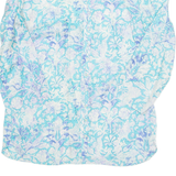 Womens Printed Shirt Blue 3/4 Sleeve Paisley S