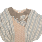 Womens Top Beige V-Neck M