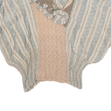 Womens Top Beige V-Neck M