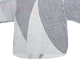 Womens Printed Blouse Black Striped UK 14