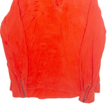 Womens Top Red V-Neck Long Sleeve M