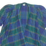 Womens Printed Blouse Blue Check M