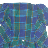 Womens Printed Blouse Blue Check M