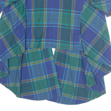 Womens Printed Blouse Blue Check M