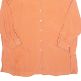 Womens Blouse Orange V-Neck Long Sleeve 4XL