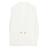 Womens Blouse Beige V-Neck Long Sleeve L