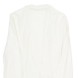 Womens Blouse Beige V-Neck Long Sleeve L