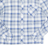 Womens Printed Shirt Blue Long Sleeve Check M