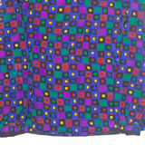 Womens Printed Blouse Purple Long Sleeve Check UK 16