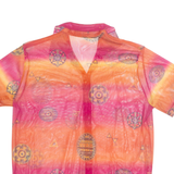 Sheer Womens Shirt Orange L