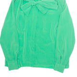 JULIETTA Womens Blouse Green Long Sleeve M