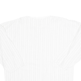 Womens Top White Long Sleeve Striped L