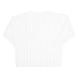 Womens Top White Long Sleeve Striped L