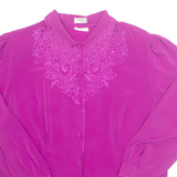 Womens Blouse Purple Long Sleeve L