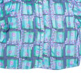 Womens Printed Blouse Blue Check L